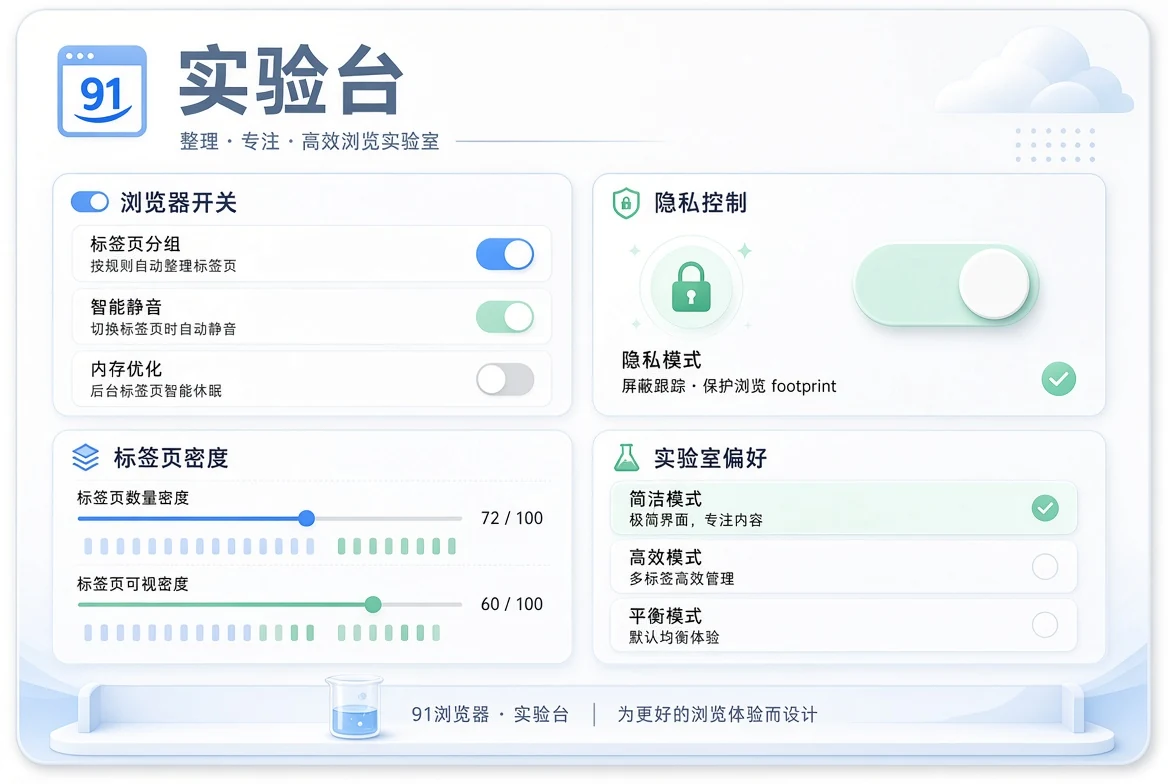 效率实验设置区